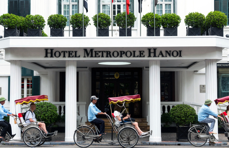 Kh&aacute;ch sạn Sofitel Legend Metropole Hanoi một trong những địa điểm h&uacute;t kh&aacute;ch đặt ph&ograve;ng khi đến H&agrave; Nội. Ảnh: Ho&agrave;i Nam