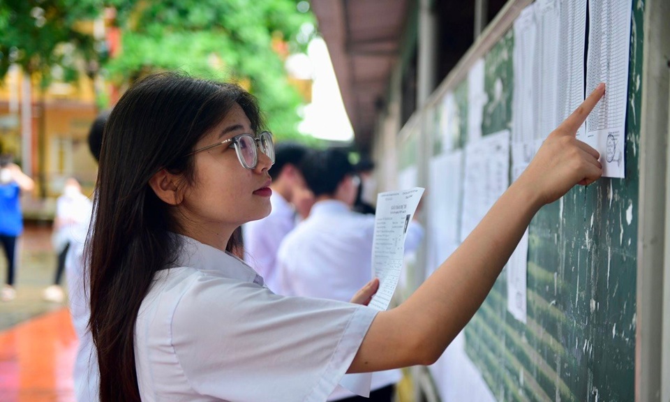 Tại điểm thi Hải Dương. Ảnh: B&aacute;o HD