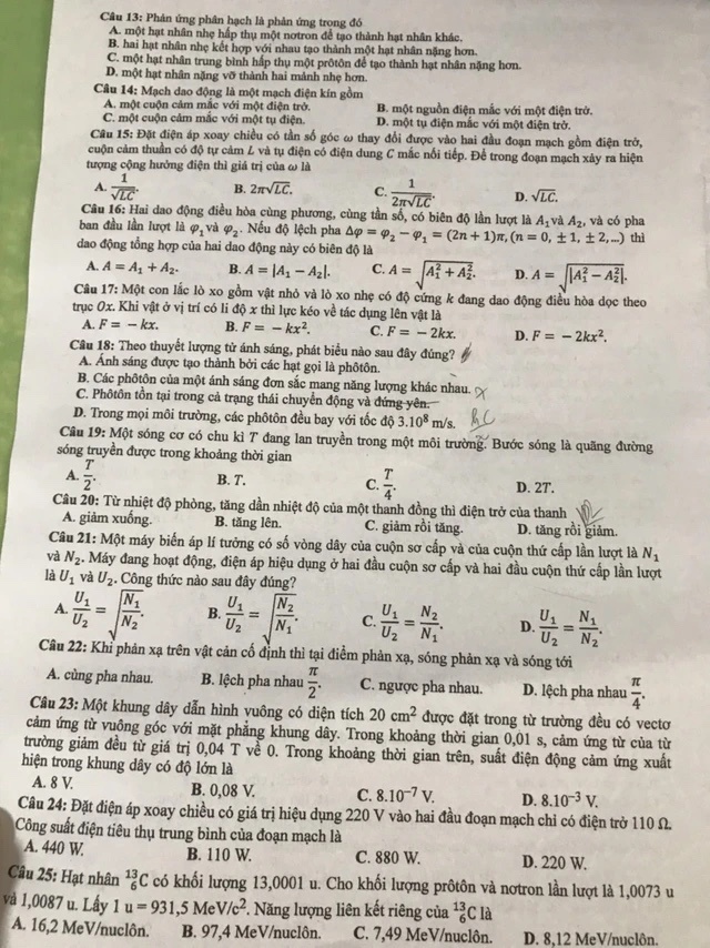 Nhận định và gợi ý đáp án môn vật lý– kỳ thi tốt nghiệp THPT 2024 - Ảnh 2