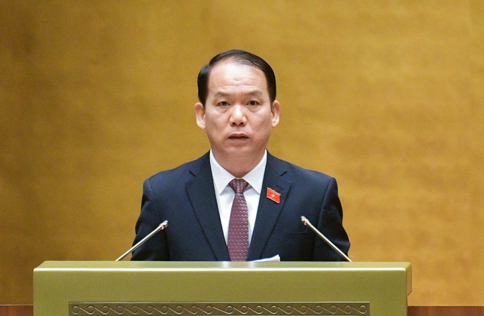 Chủ nhiệm Ủy ban Pháp luật của Quốc hội Hoàng Thanh Tùng trình bày Báo cáo tóm tắt giải trình, tiếp thu, chỉnh lý Dự thảo Luật Thủ đô (sửa đổi)
