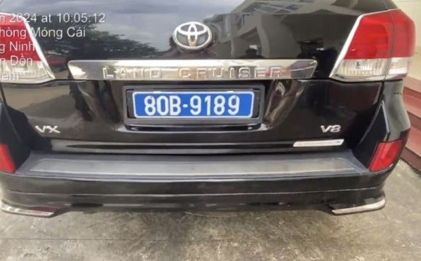 Biển số giả của xe Land Cruiser VX.