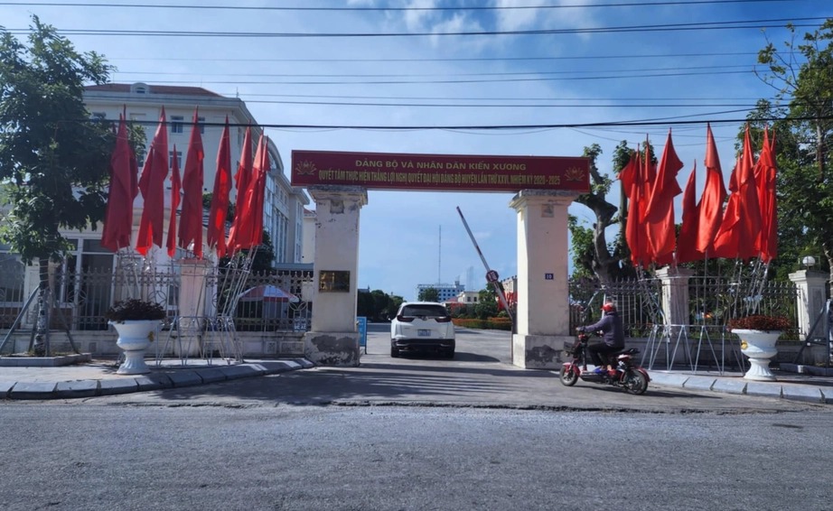 Văn ph&ograve;ng Đăng k&yacute; đất đai huyện Kiến Xương - nơi&nbsp;&ocirc;ng T&ocirc; Duy Diệp bị khởi tố, bắt tạm giam để điều tra tội Nhận hối lộ.&nbsp;Ảnh: Trần Kim