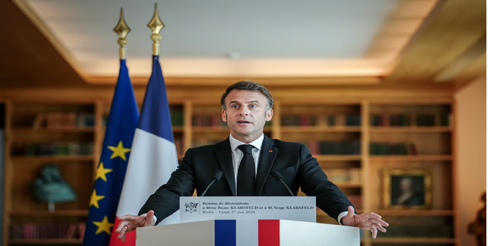 Đảng Trung dung của Tổng thống Ph&aacute;p Emmanuel Macron đang chịu l&eacute;p về trước phe cực hữu trong thời gian gần đ&acirc;y. Ảnh: Politico