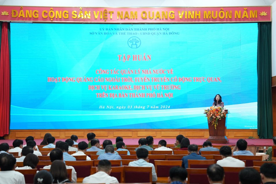 Quang cảnh hội nghị tập huấn. Ảnh: Lại Tấn