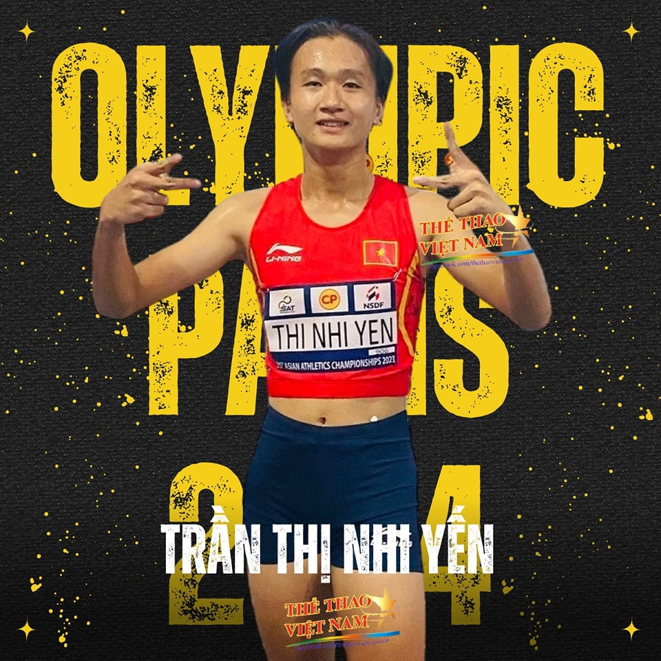 Trần Thị Nhi Yến nằm trong diện nhận suất đặc c&aacute;ch v&agrave; đủ điều kiện tham dự Olympic Paris 2024.