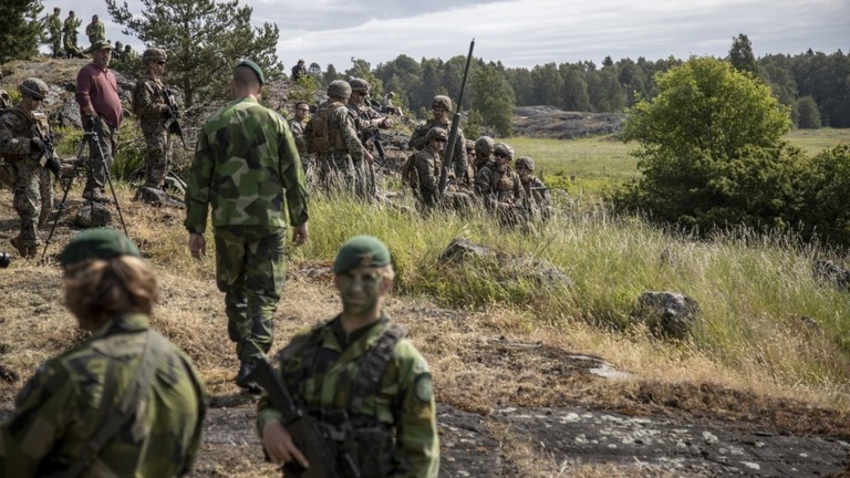 Qu&acirc;n đội Mỹ tham gia cuộc tập trận của NATO gần Stockholm, Thụy Điển ng&agrave;y 11/6/2024. Ảnh: Getty