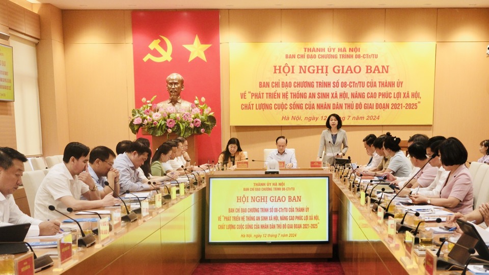 Quang cảnh hội nghị giao ban