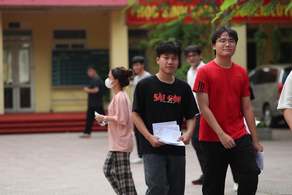 Thí sinh Hà Nội tham dự kỳ thi tốt nghiệp THPT 2024