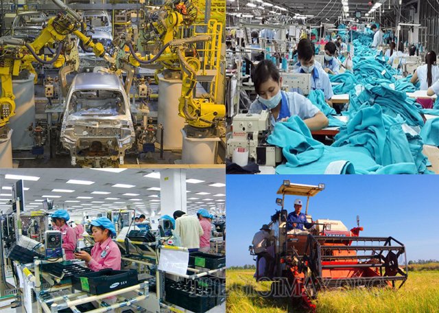 Triển khai đẩy mạnh c&ocirc;ng nghiệp h&oacute;a, hiện đại h&oacute;a đất nước đến năm 2030, tầm nh&igrave;n đến năm 2045.