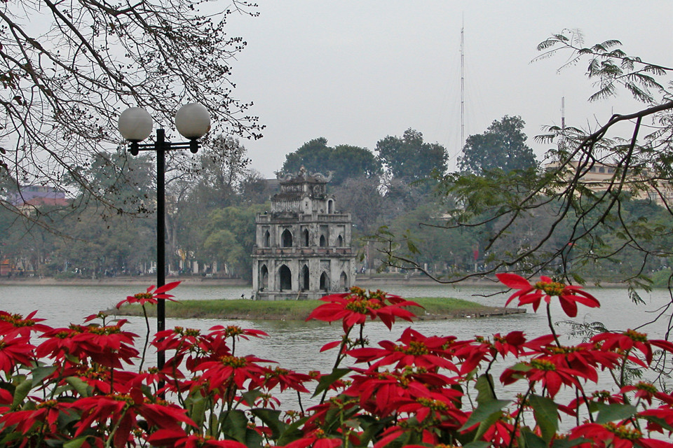 Tháp Rùa Hồ Gươm. Ảnh: Thanh Hải