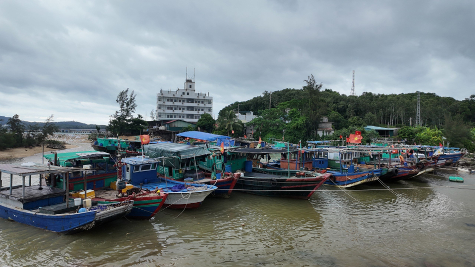 C&aacute;c t&agrave;u, thuyền đ&atilde; được đưa v&agrave;o nơi tr&uacute; ẩn an to&agrave;n trước khi b&atilde;o số 2 tiến v&agrave;o Vịnh Bắc Bộ (Ảnh: B&aacute;o Quảng Ninh).