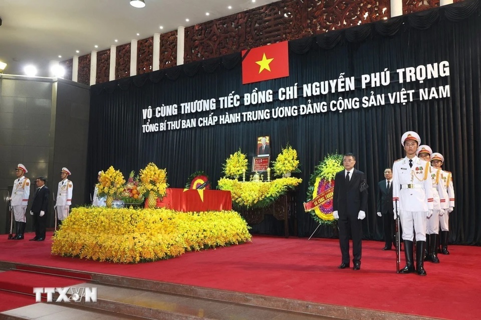 Lễ viếng Tổng Bí thư Nguyễn Phú Trọng - Ảnh 1