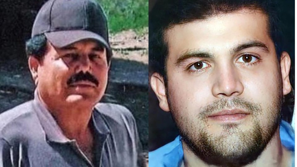 C&aacute;c tr&ugrave;m ma t&uacute;y Ismael "El Mayo" Zambada Garc&iacute;a (tr&aacute;i) v&agrave; Joaquin Guzman L&oacute;pez. Ảnh: X