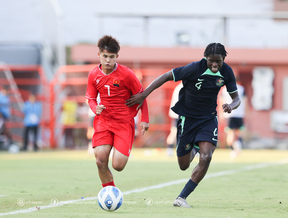 U19 Việt Nam bị loại từ vòng bảng giải U19 Đông Nam Á 2024. Ảnh: VFF