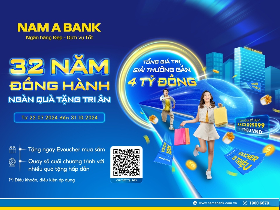 Kỷ niệm 32 năm thành lập, Nam A Bank tung ưu đãi "khủng" - Ảnh 1