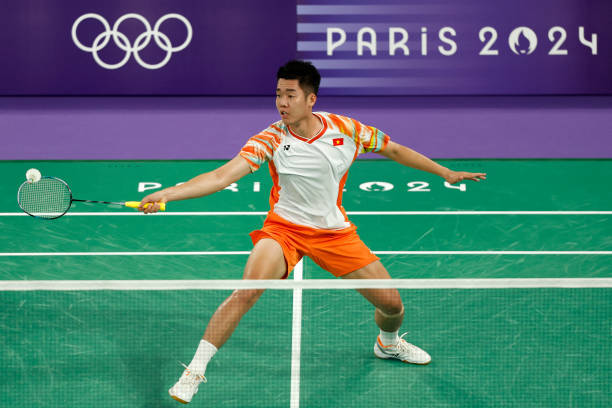 L&ecirc; Đức Ph&aacute;t chia tay Olympic Paris 2024 sau trận thua trước&nbsp;tay vợt Prannoy Haseena (Ấn Độ, hạng 13 thế giới). Ảnh: Getty.