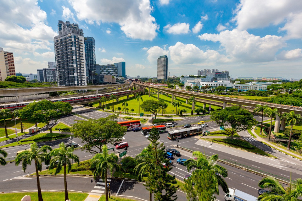 Singapore th&uacute;c đẩy ph&aacute;t triển hệ thống giao th&ocirc;ng bền vững. Ảnh: Getty image