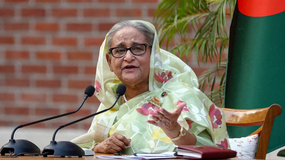 Thủ tướng Sheikh Hasina. Ảnh: Skynews