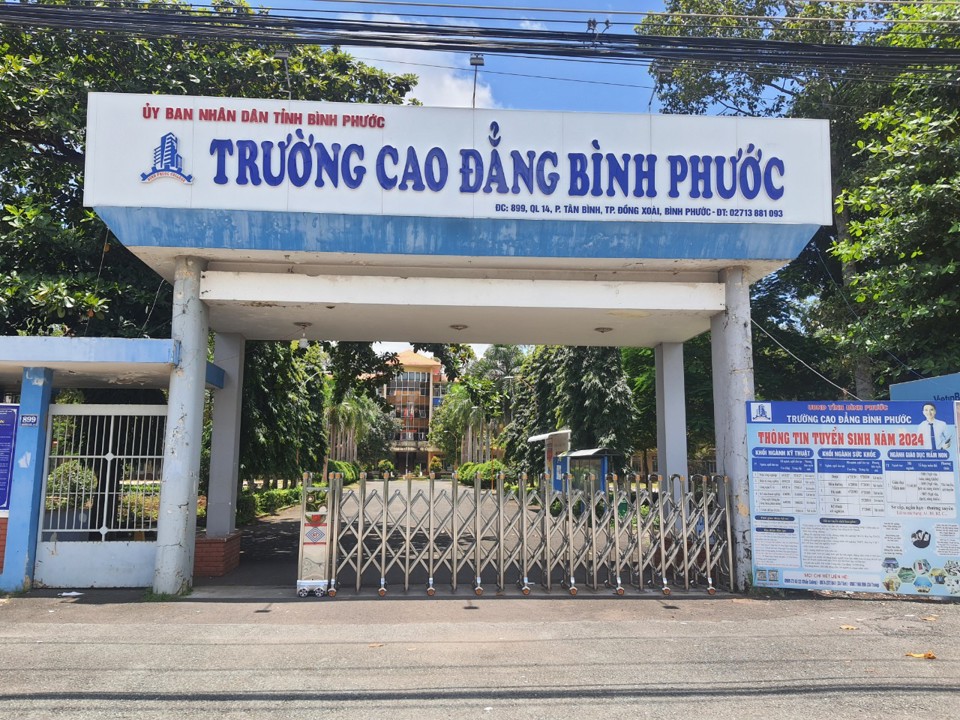 Trường cao đẳng B&igrave;nh Phước. Ảnh: L&acirc;m Thiện.