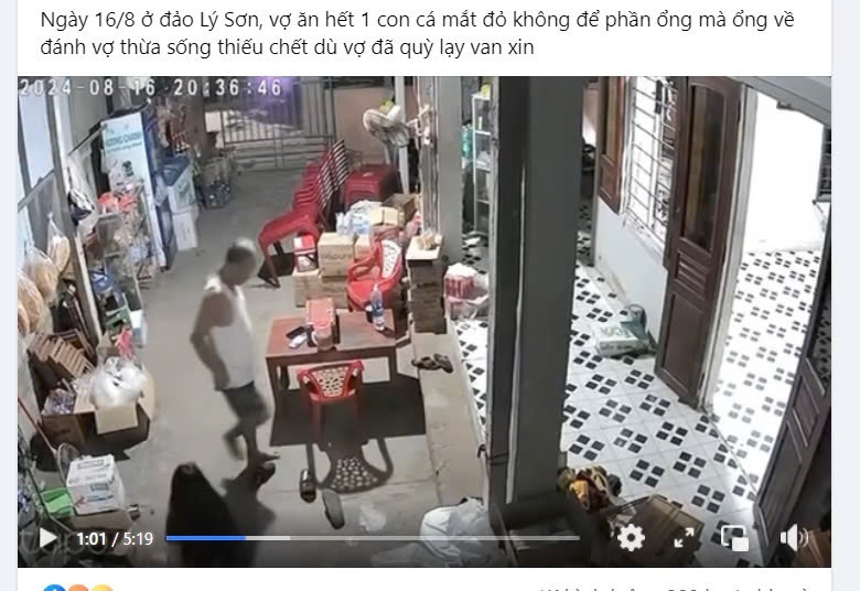 Phần th&ocirc;ng tin k&egrave;m theo clip tr&ecirc;n mạng x&atilde; hội.