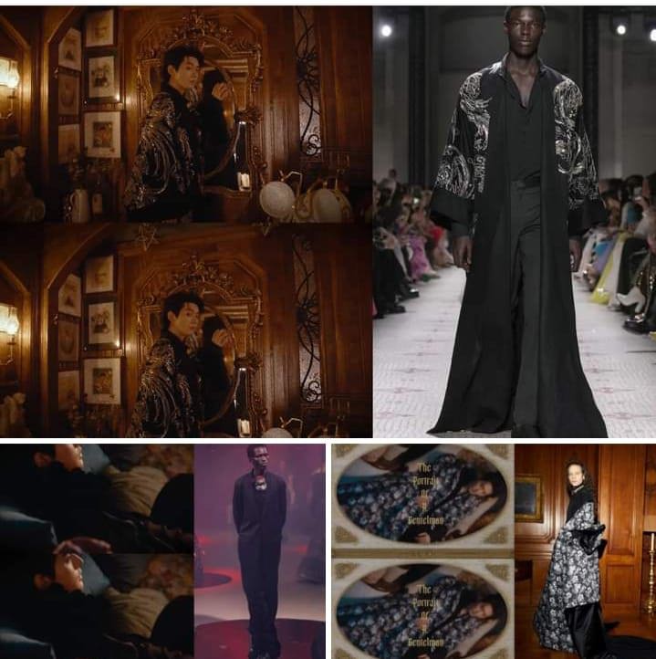 Trang phục Đặng Vi chụp tạp ch&iacute; Madame Figaro Hommes gồm c&oacute;: thiết kế của thương hiệu Elie Saab 2024 Haute Couture Thu - Đ&ocirc;ng 2024, Yuima Nakazato 2024 Haute Couture Thu - Đ&ocirc;ng 2024,&nbsp;Ronald van der Kemp 2023 Haute Couture Xu&acirc;n H&egrave; 2023&nbsp;