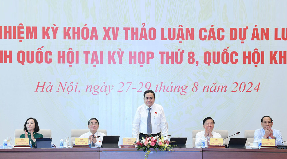 Chủ tịch Quốc hội Trần Thanh Mẫn chủ tr&igrave; hội nghị. Ảnh: Quochoi.vn