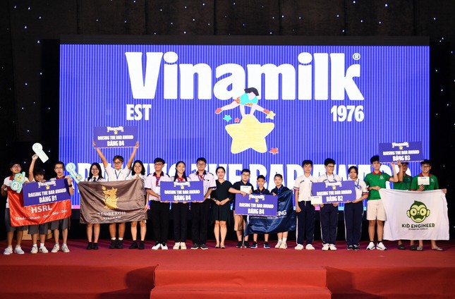 C&aacute;c đội thi đạt giải &ldquo;Raising the bar&rdquo; của Vinamilk. Ảnh: Vi Nam