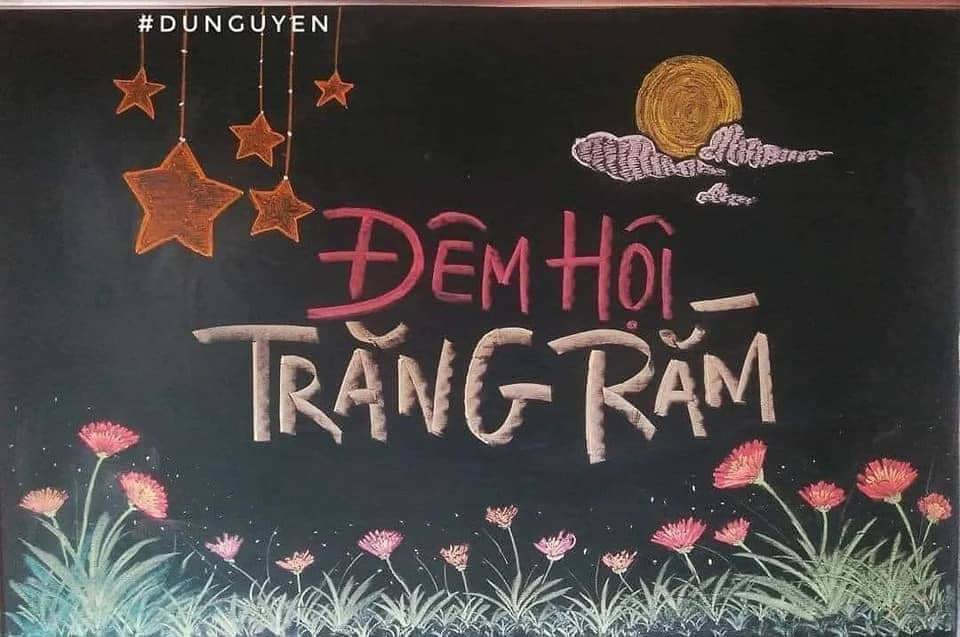 Gợi ý trang trí bảng đẹp dịp Trung thu 2024  - Ảnh 13