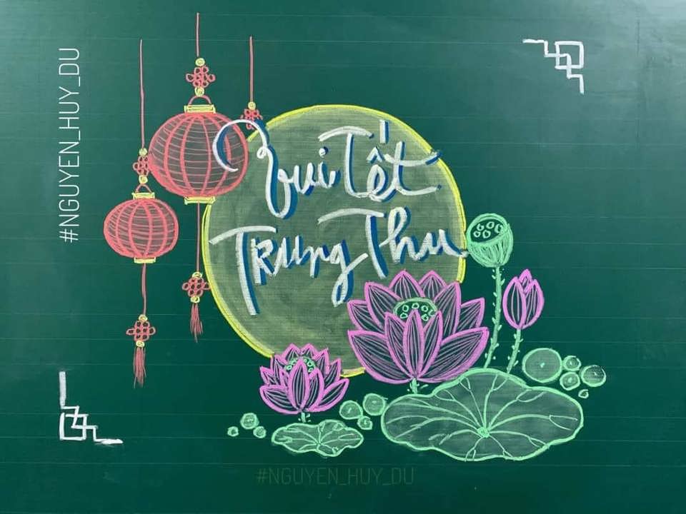 Gợi ý trang trí bảng đẹp dịp Trung thu 2024  - Ảnh 7