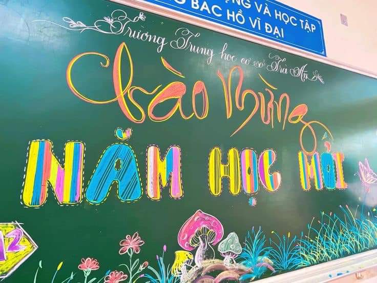 Gợi ý vẽ bảng đẹp chào mừng khai giảng năm học mới 2024 - 2025 - Ảnh 1