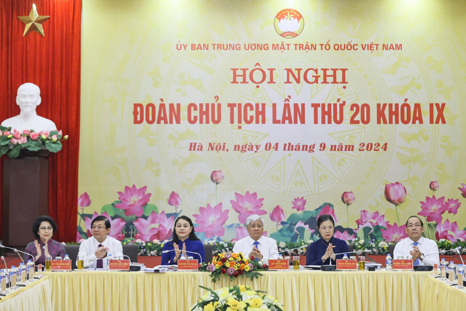 Đo&agrave;n Chủ tịch Ủy ban Trung ương Mặt trận Tổ quốc Việt Nam lần thứ 20, kh&oacute;a IX, nhiệm kỳ 2019-2024