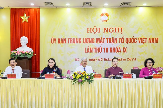 Chủ tr&igrave; Hội nghị Ủy ban T.Ư MTTQ Việt Nam lần thứ 10, kh&oacute;a IX, nhiệm kỳ 2019-2024