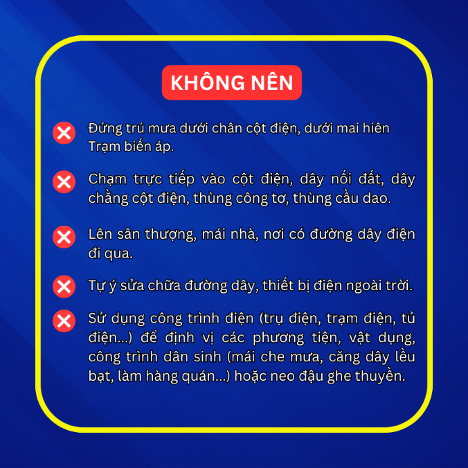 Khuyến cáo an toàn điện trong thời điểm mưa bão - Ảnh 3