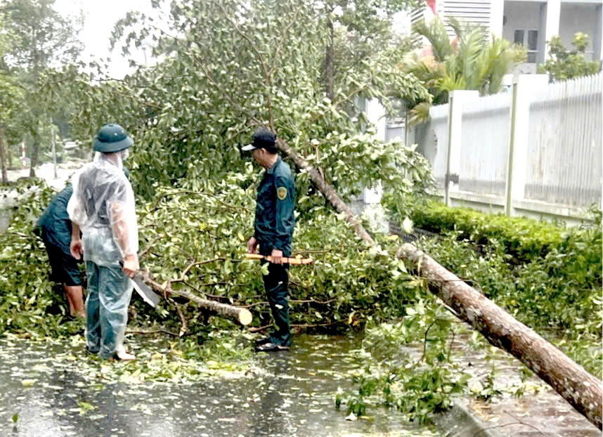 Huyện Gia Lâm: khẩn trương khắc phục sự cố do bão số 3 gây ra - Ảnh 2