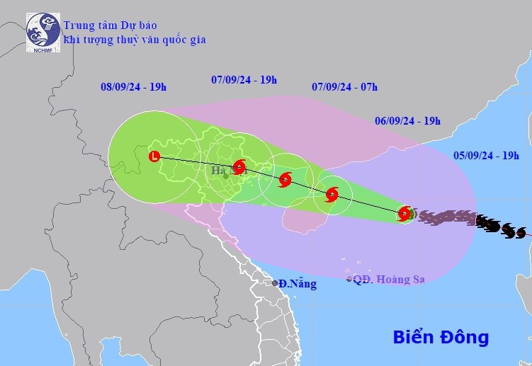 Đường đi của b&atilde;o số 3