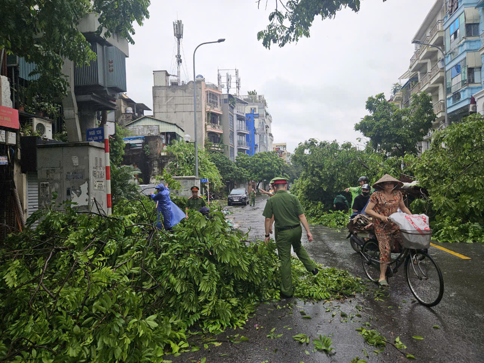 Quận Ba Đình: khẩn trương khắc phục hậu quả do bão số 3 - Ảnh 1