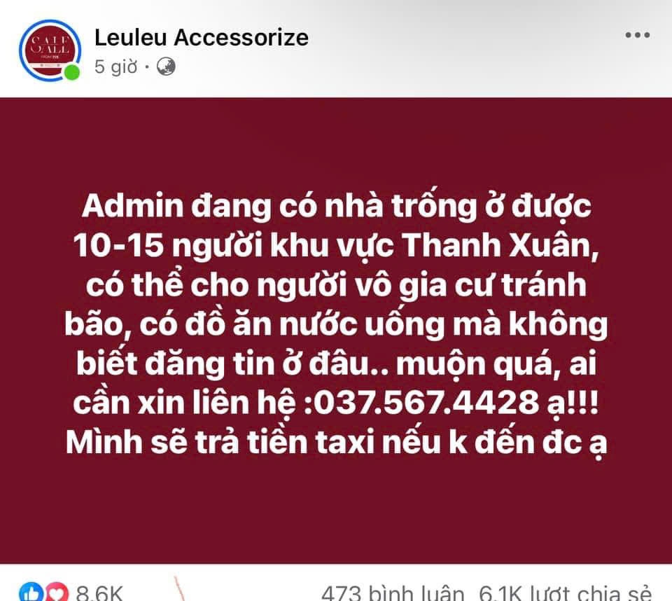 Những câu chuyện ấm lòng về tình người trong cơn bão Yagi - Ảnh 3