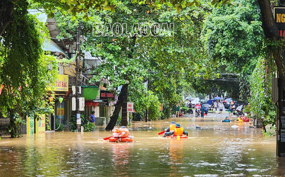 Đường Hồng Hà, đoạn qua tổ 29, phường Cốc Lếu. Ảnh: Báo Lào Cai