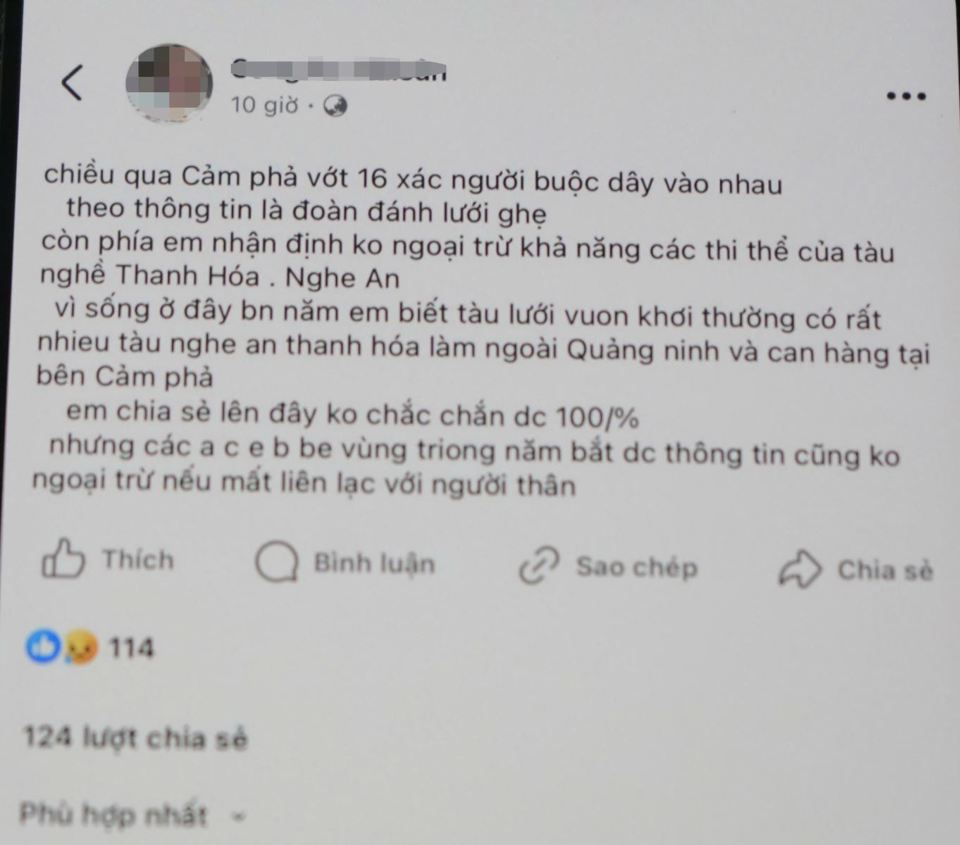 Nội dung được b&agrave; H đăng tải tr&ecirc;n MXH l&agrave; sai sự thật.