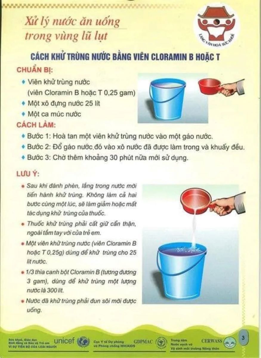 Các biện pháp xử lý nước sinh hoạt trong mùa mưa lũ - Ảnh 2