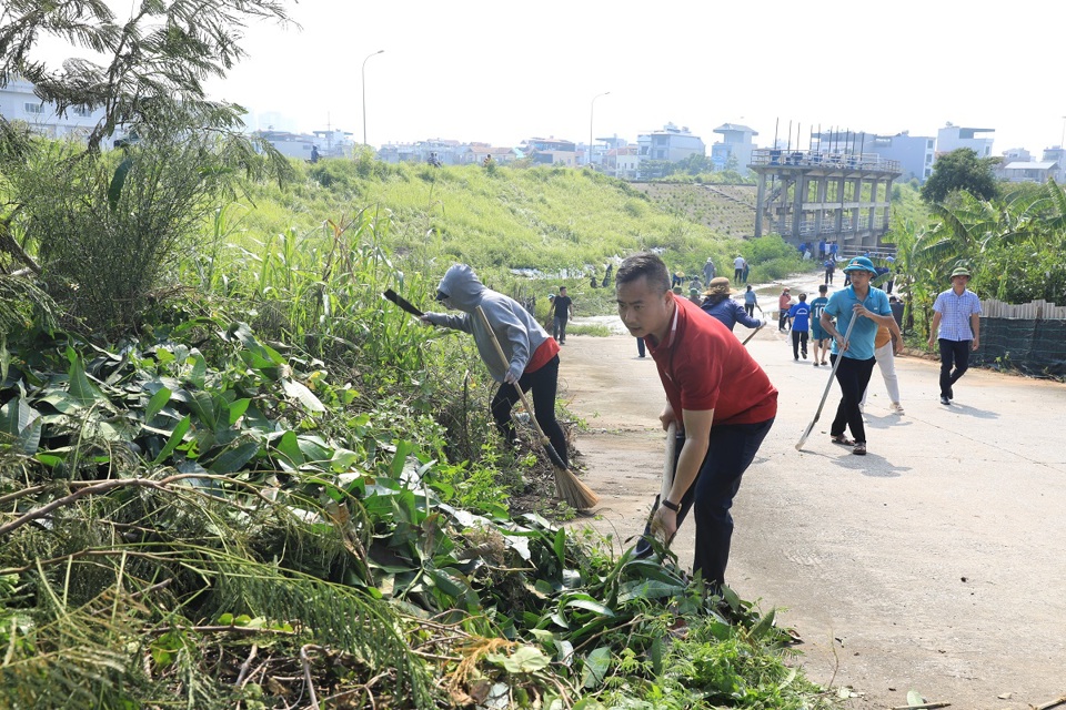 Dọn dẹp c&acirc;y bụi ven đường