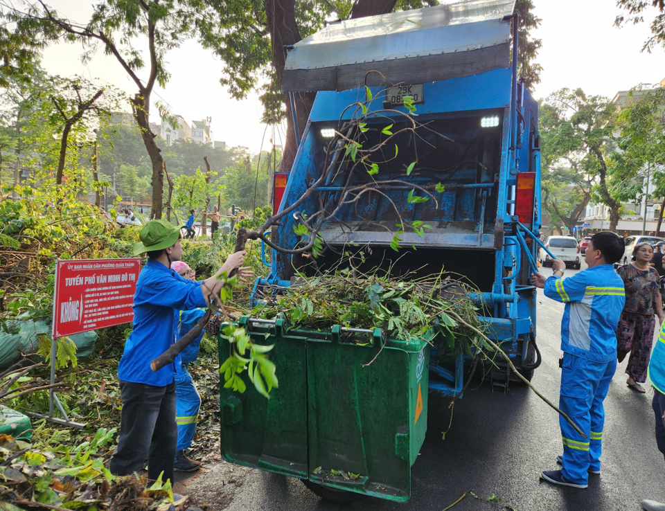 C&aacute;c lực lượng tham gia tổng vệ sinh m&ocirc;i trường