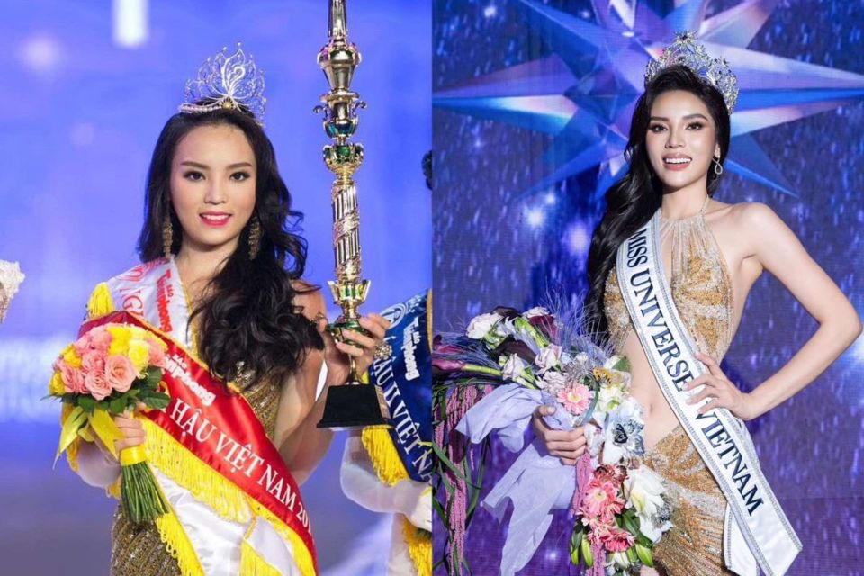 Tr&ograve;n 10 năm kể từ khi đăng quang Hoa hậu Việt Nam 2014, Kỳ Duy&ecirc;n tiếp tục đăng quang Miss Universe Vietnam. Ảnh: BTC