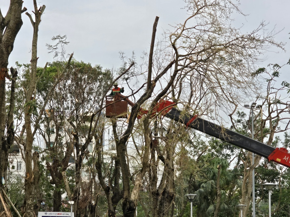 Những hạng mục cuối sắp ho&agrave;n th&agrave;nh. Ảnh: Vĩnh Qu&acirc;n