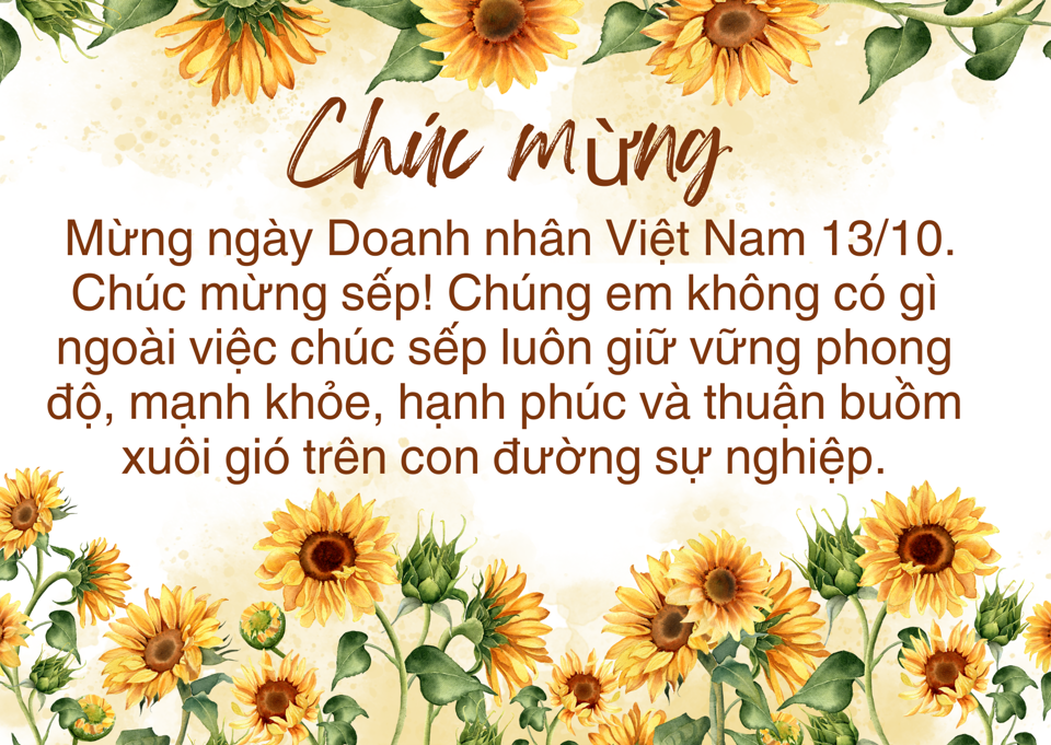 Lời chúc mừng sếp, đồng nghiệp nhân Ngày Doanh nhân Việt Nam 13/10/2024 - Ảnh 3