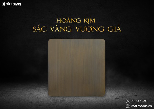 Gam m&agrave;u Ho&agrave;ng Kim của d&ograve;ng cửa Koffmann Classic - Sắc v&agrave;ng vương giả.