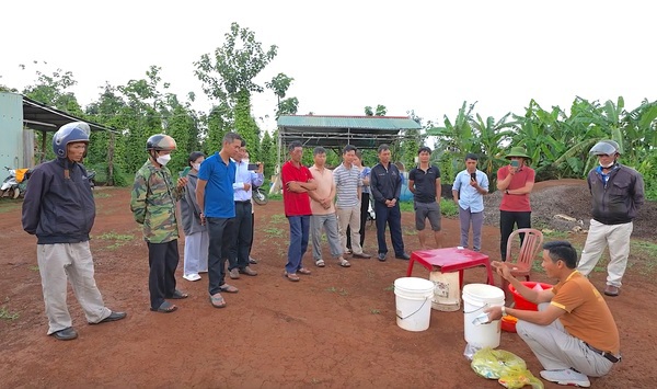 HTX N&ocirc;ng sản hữu cơ Bechamp Đắk N&ocirc;ng chia sẻ kỹ thuật l&agrave;m ph&acirc;n b&oacute;n hữu cơ cho c&aacute;c th&agrave;nh vi&ecirc;n.