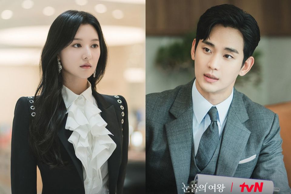 Kim Ji Won v&agrave; Kim Soo Hyun kết hợp ăn &yacute; trong &ldquo;Nữ ho&agrave;ng nước mắt&ldquo;. Ảnh: Nh&agrave; sản xuất