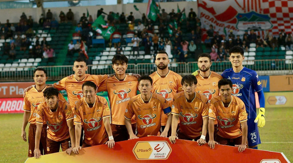 HAGL đối đầu với H&agrave; Tĩnh tại v&ograve;ng 8 V-League 2024-2025.