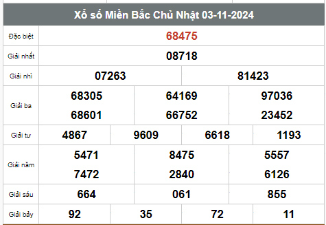 Kết quả xổ số hôm nay ngày 3/11/2024 - Ảnh 1